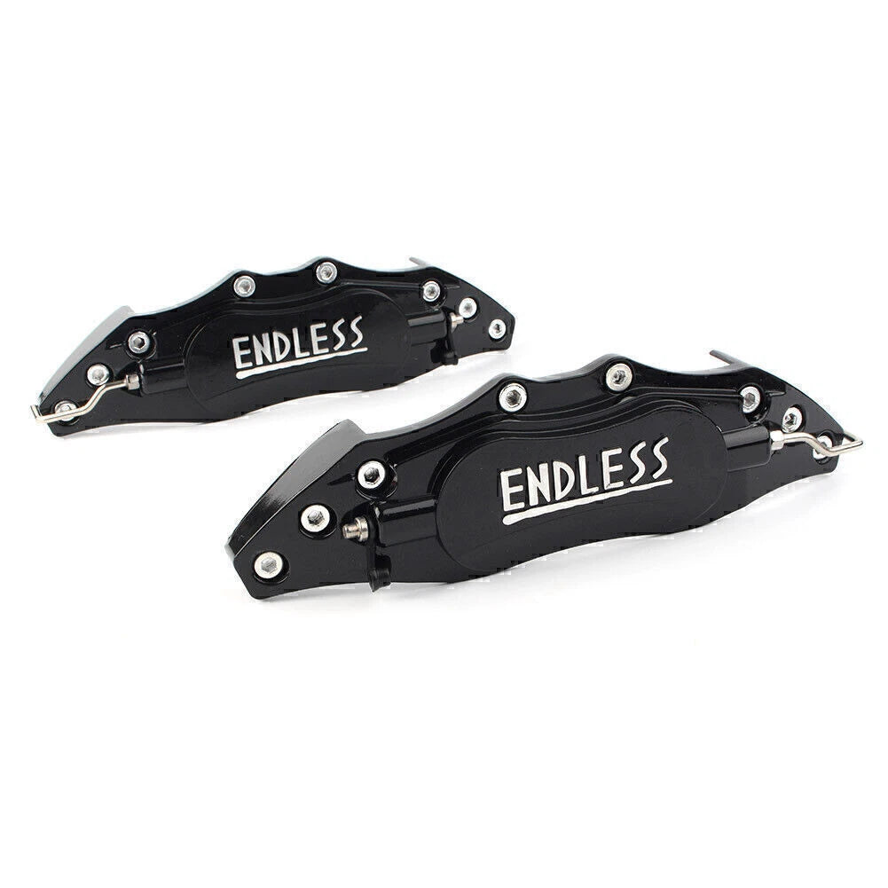 3D Metal Brake Caliper Covers for Universal Fit (Front/Rear) - Red
