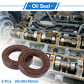 2X Oil Seal Rotary Shaft Seal FKM Rubber 30x50x10mm  