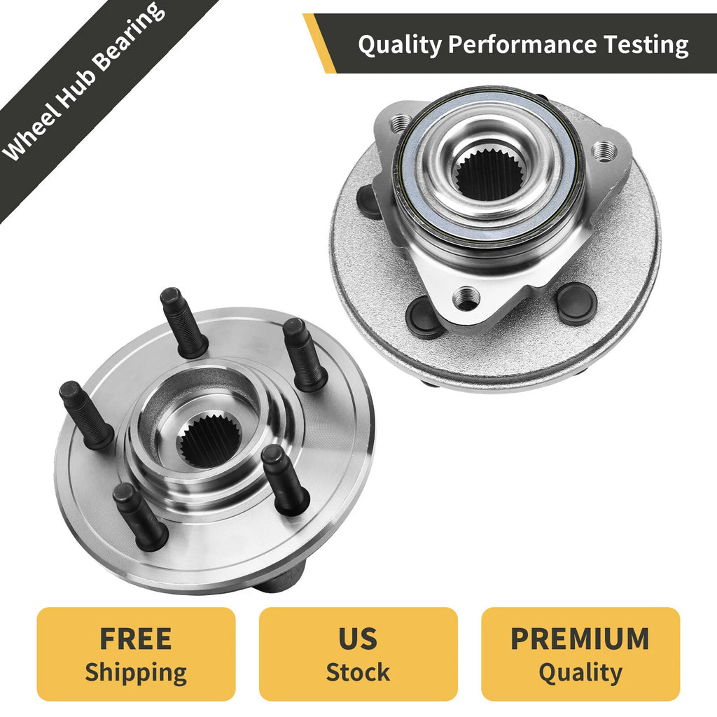 Pair Front Wheel Bearings Hubs for Ford Explorer Mercury Mountaineer (2006–2010)