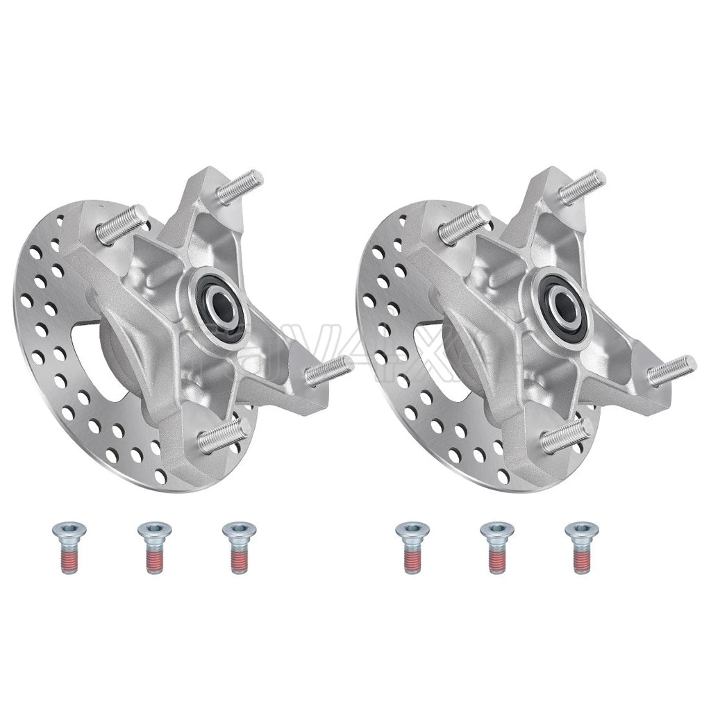 2X Front Wheel Hubs & Brake Disc Rotor for Honda Sportrax 400 TRX400EX (2002–2008)
