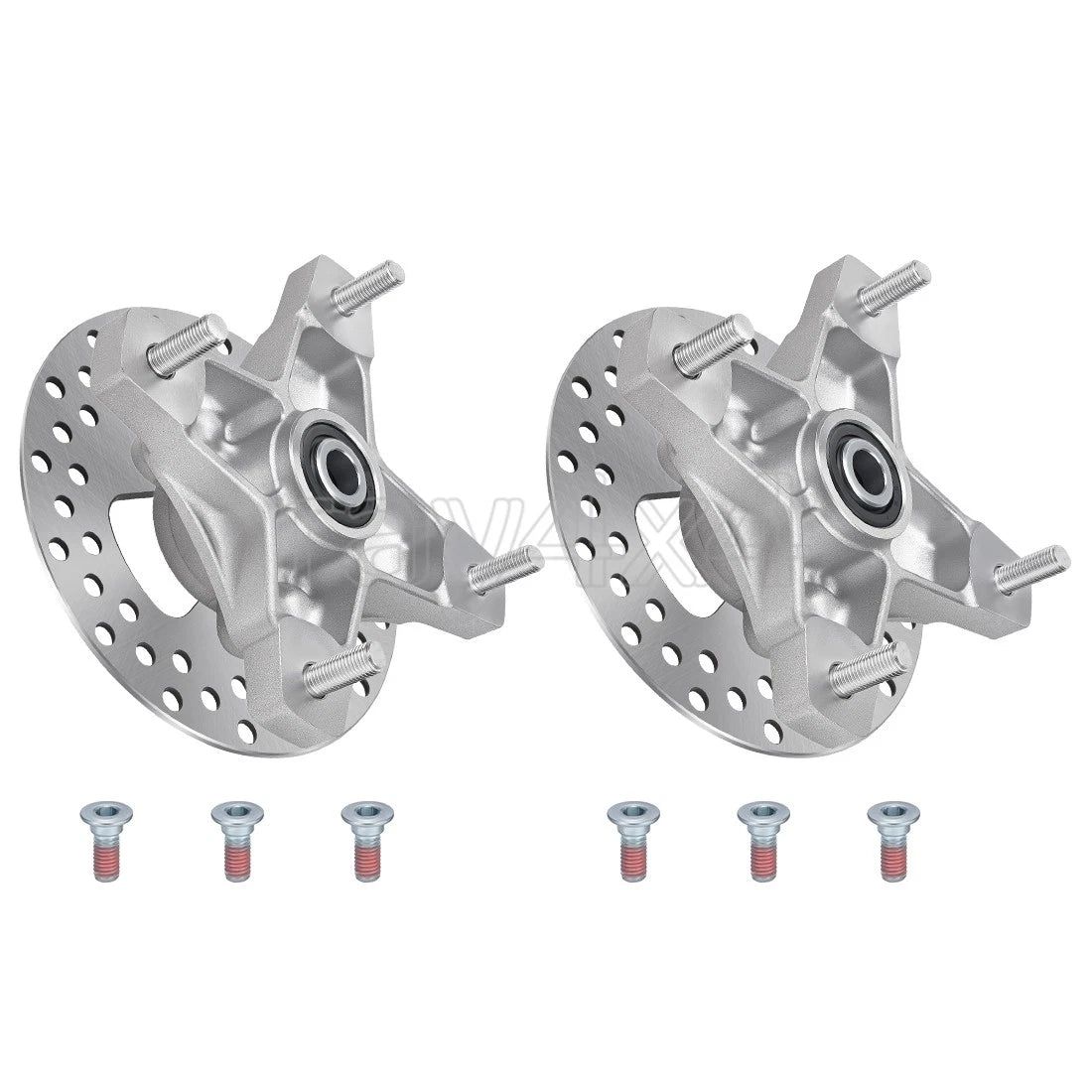 2X Front Wheel Hubs & Brake Disc Rotor for Honda Sportrax 400 TRX400EX (2002–2008)