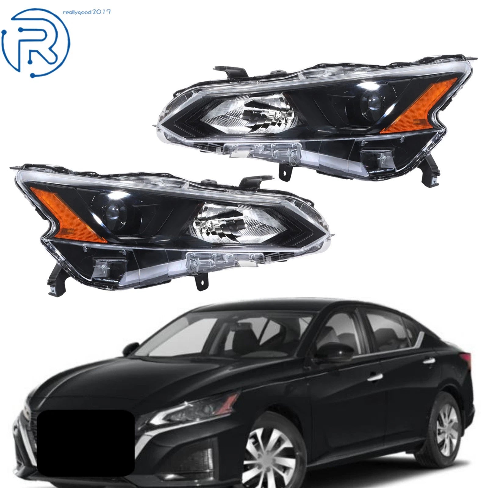 Pair of Halogen Headlights for Nissan Altima (2022) 260606CA0B 260106CA0B