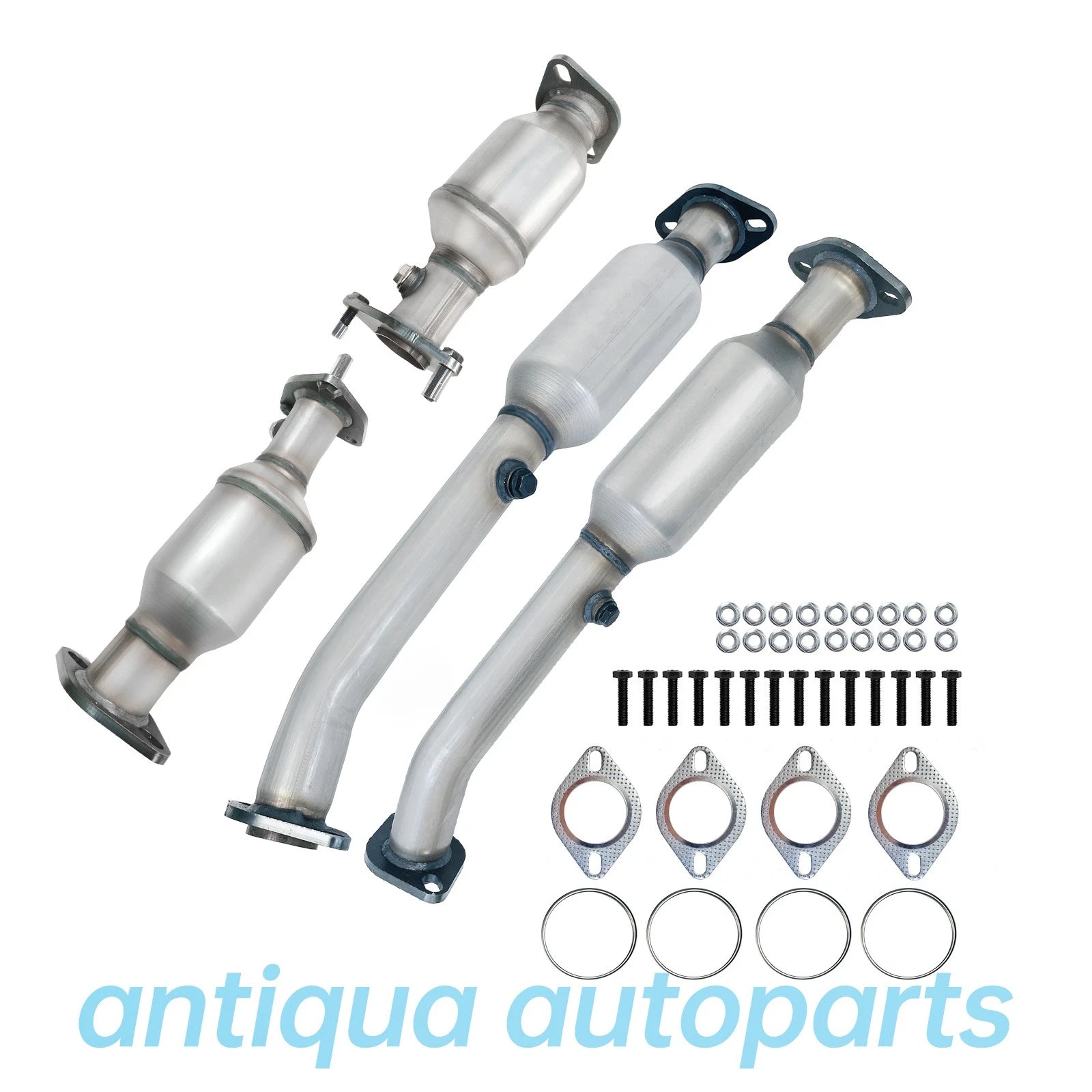 Set of 4 Catalytic Converters for Nissan Frontier/Xterra (2005–2018) 4.0L