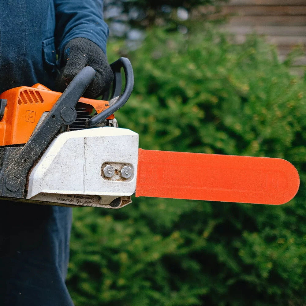 Chainsaw Chain Bar Cover for 14" Chainsaw (Protective Shell, Orange)