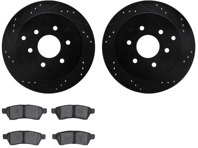 Rear Brake Pad and Rotor Kit for Suzuki Equator (2009–2012) JW894BD