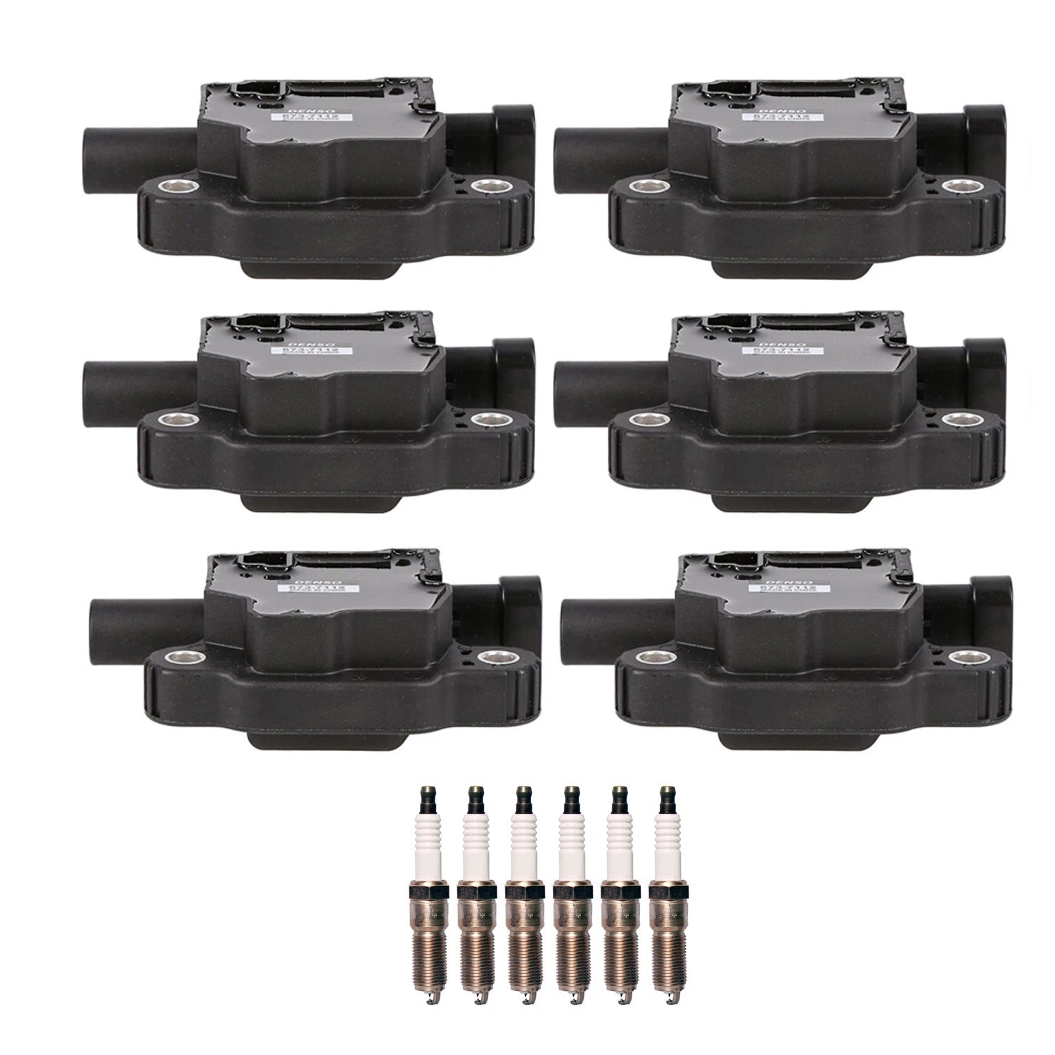 Set of 6 Ignition Coils & Iridium Spark Plugs for Silverado 1500 (2014–2018)