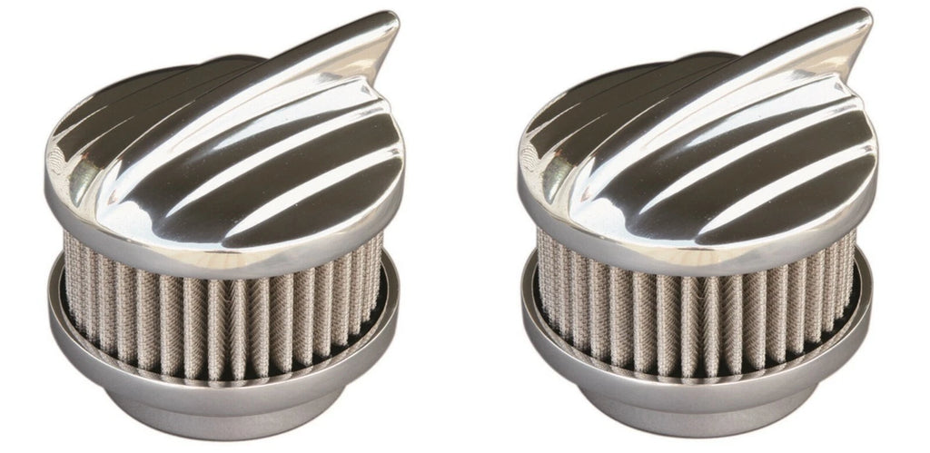 2 Barrel Air Cleaner Polished Aero Replacement for Chevrolet 94 (1947–1954)