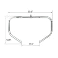 Engine Guard Crash Bar for Harley Touring Street Road Glide (1997–2022)