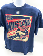 Licensed Ford Mustang T-Shirt Navy Blue American Muscle Since 1964 Script (1964–2019)