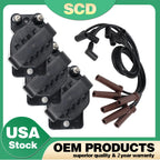 Spark Plug Wires + 3 DR39 Ignition Coil for Buick Lucerne V6 3.8L (1996–2008)