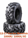 Set of 2 Front Tires for Can-Am Maverick 1000R/X/XC (2013–2017) 27x9-12 Super Lug Mud