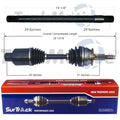 Set of 2 CV Axles for Dodge (Passenger Right)