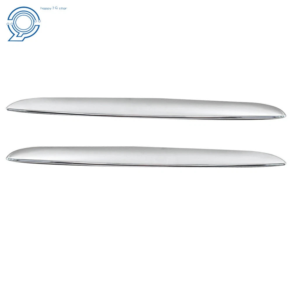 2X Front Hood Molding Chrome Trims for BMW E90 E91 (2006-2012)