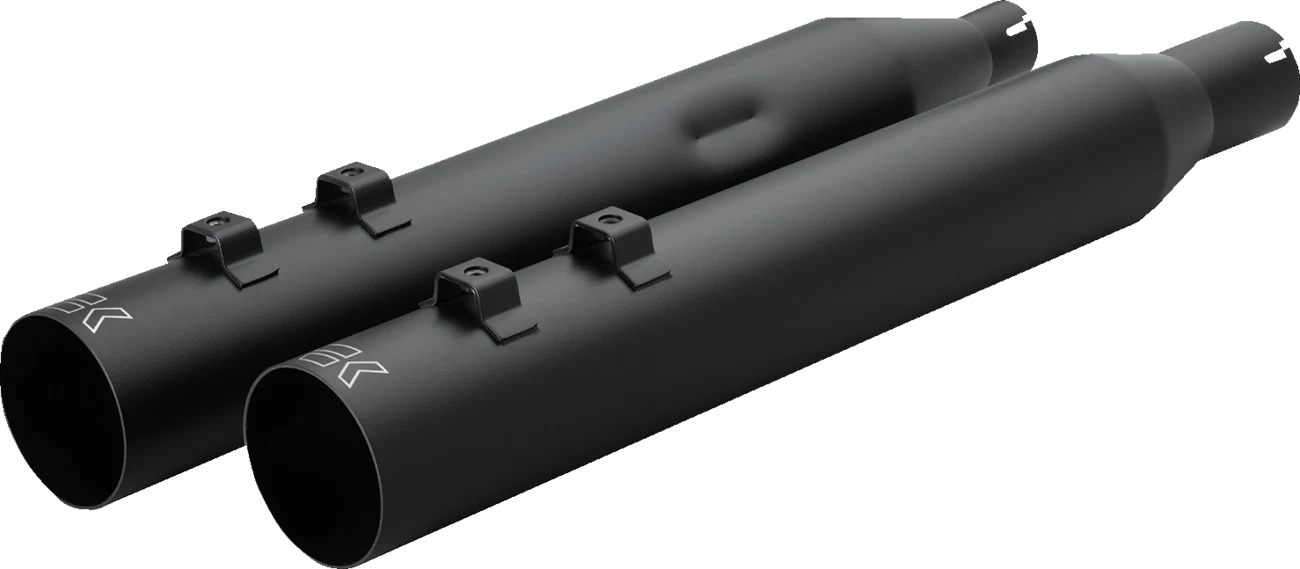 KHROME WERKS HP-Plus Slip-On Mufflers for Harley M8 (2017–2023) - Black