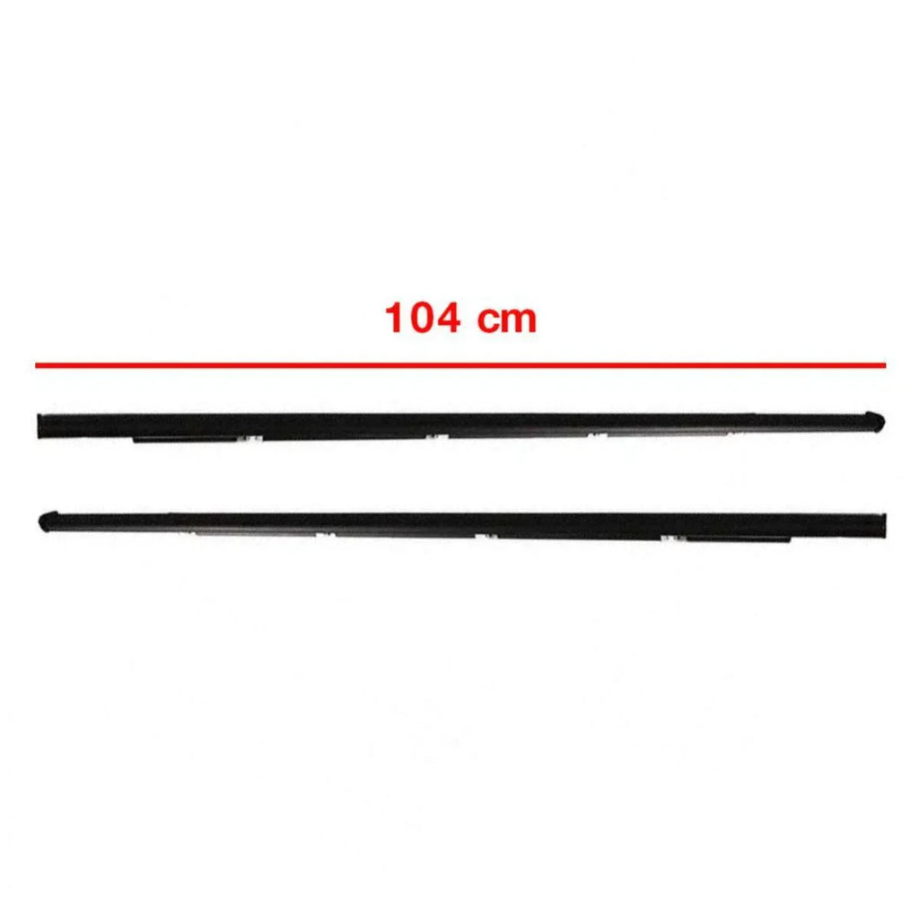 Pair Front Outer Weatherstrip Door Belt Fits Honda Civic EG 4D Sedan 1992-95