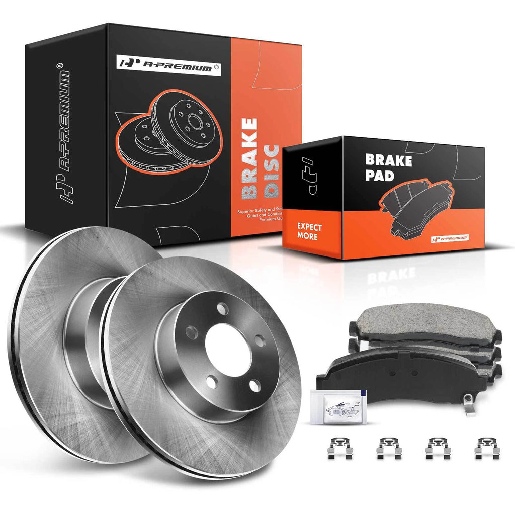 Set of 2 Front Disc Brake Rotors & Ceramic Pads for Ford Ranger (2003–2011)