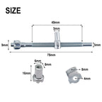 Efficient Saw Tension Adjuster Screw Nut Kit for Chainsaw (78x49mm)