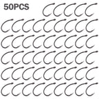 50pcs Curve Shank Hair Rigs for Carp Fishing