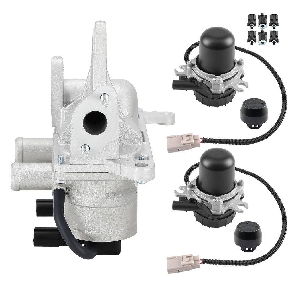 2pcs Secondary Injection Air Pump & 1 Air Injection Valve for Toyota Tundra (2000–2006)