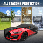 Waterproof Aluminum Film Car Cover for Ford Mustang (2021) - Black
