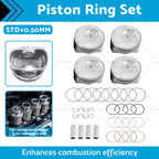 STD+0.50MM Piston & Rings Kit for Hyundai Tucson, Kia Soul, Forte 5 (2010–2023)