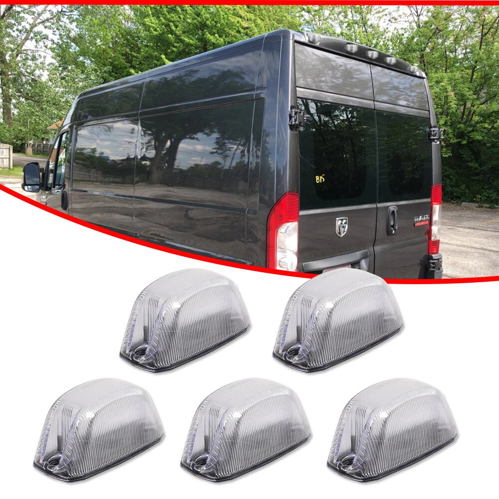 Set of 5 Rear Cab Roof Marker Running Lights for Ram ProMaster 1500 2500 3500 (2014–2023)