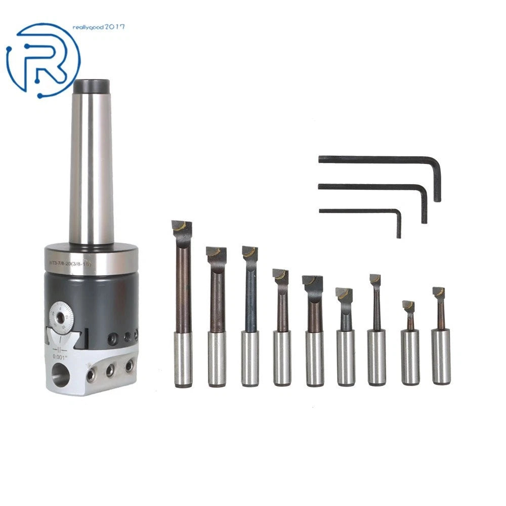 3 Pack Boring Head Tool Set for
