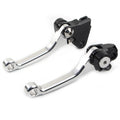 Pivot Dirt Clutch Brake Levers for Kawasaki KX450F (2006–2010, 2012) Silver