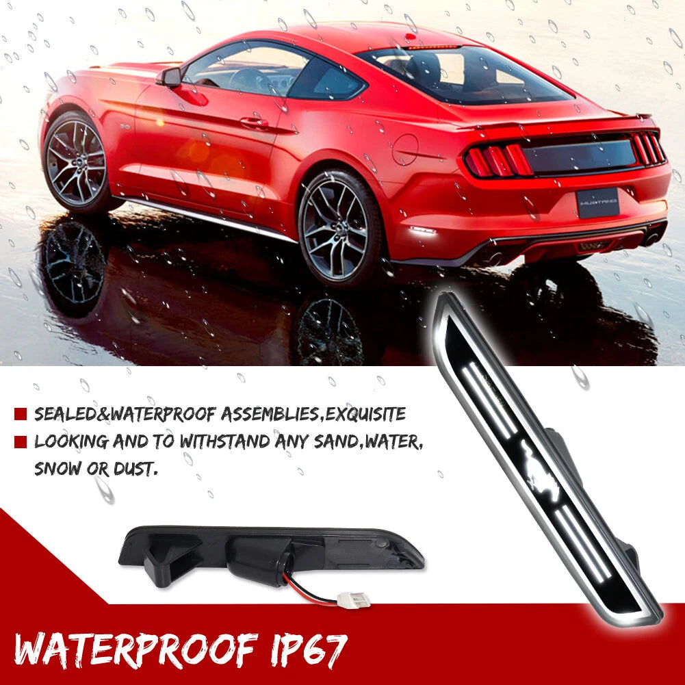 Rear Side Marker Lights for Ford Mustang (2010–2014) - Brilliant White