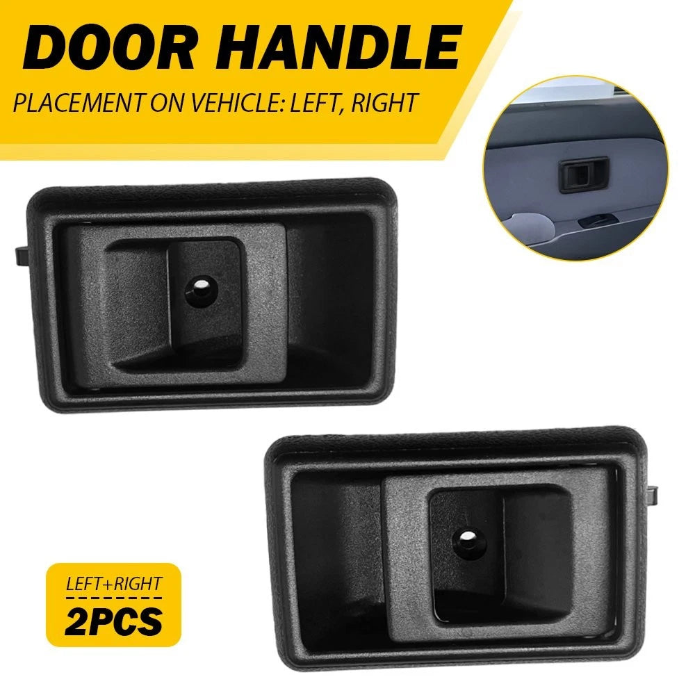 2X Black Interior Door Handle for Toyota Pickup 1989–1995, 4Runner 1984–1995, Tacoma 1995–2004, Corolla 1988–1997, Tercel 1990–1999, EV 1997–1999