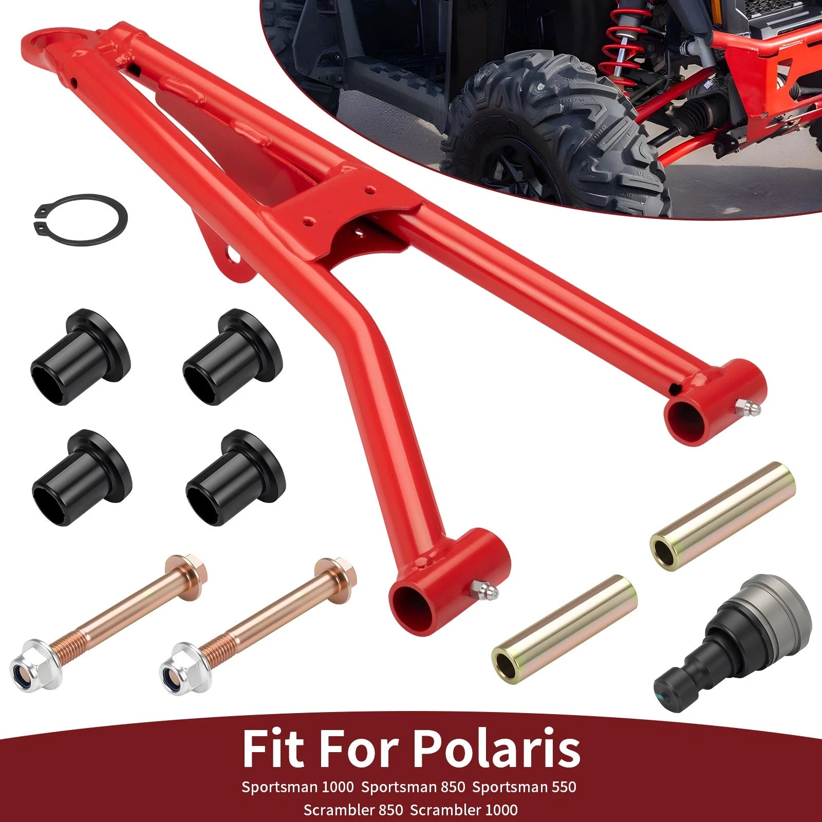 Front Right Upper A-arm w/ Ball Joint for Polaris Sportsman Scrambler 850 1000 (2014–2023)