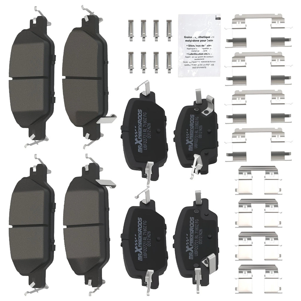 Set of 4 Ceramic Brake Pads for Honda CR-V (2017–2022) D2036 D2037