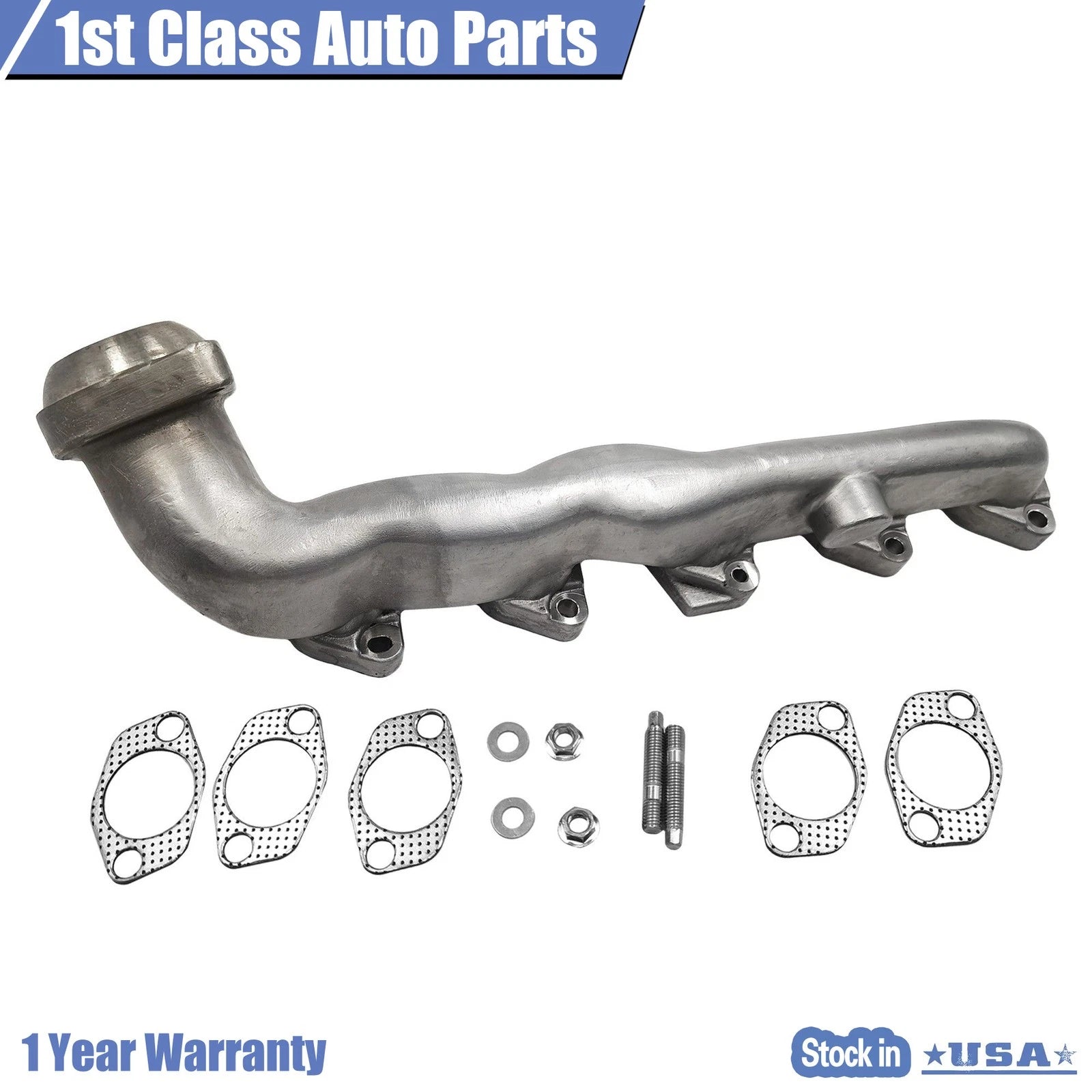 Left Exhaust Manifold for Ford E350 E450 E550 F250 F350 F450 (2000–2012)