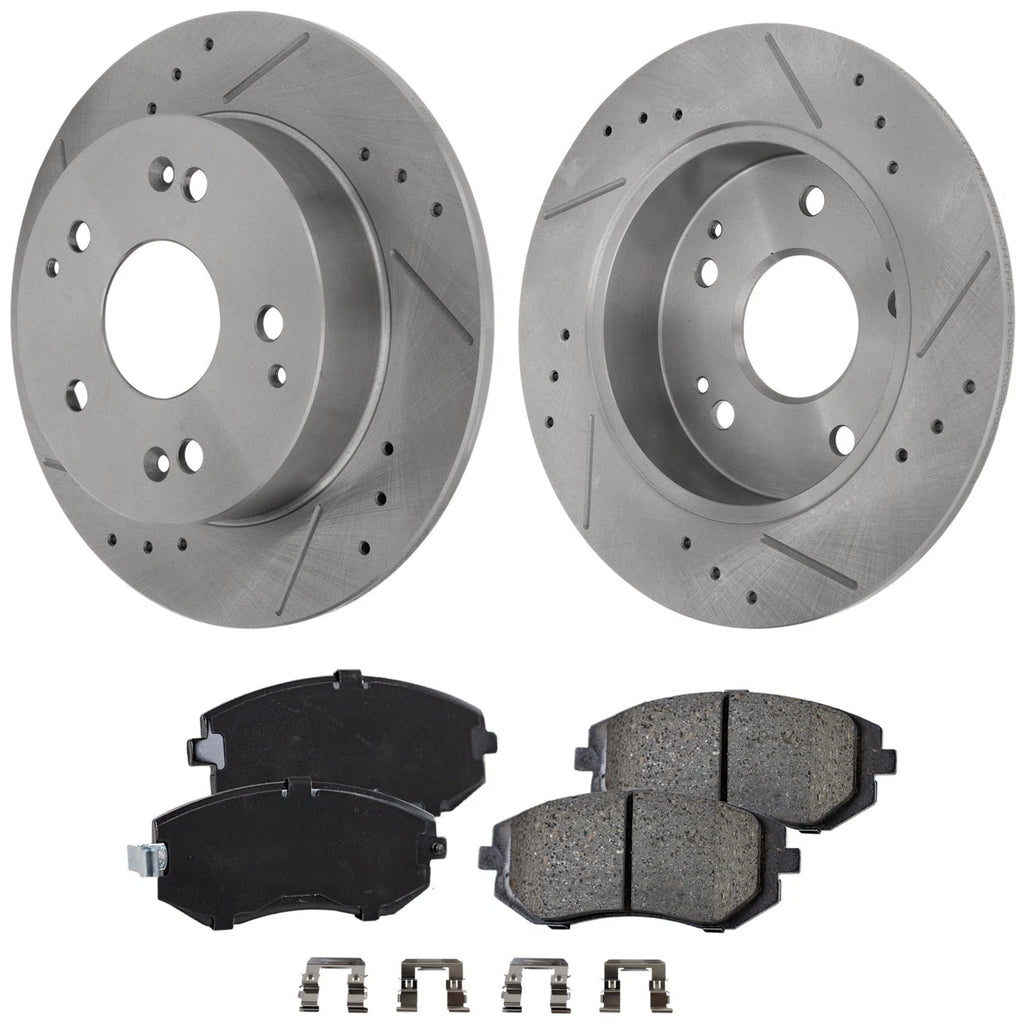 Brake Disc and Pad Kit for Subaru Impreza, Saab 9-2X (2002–2010)