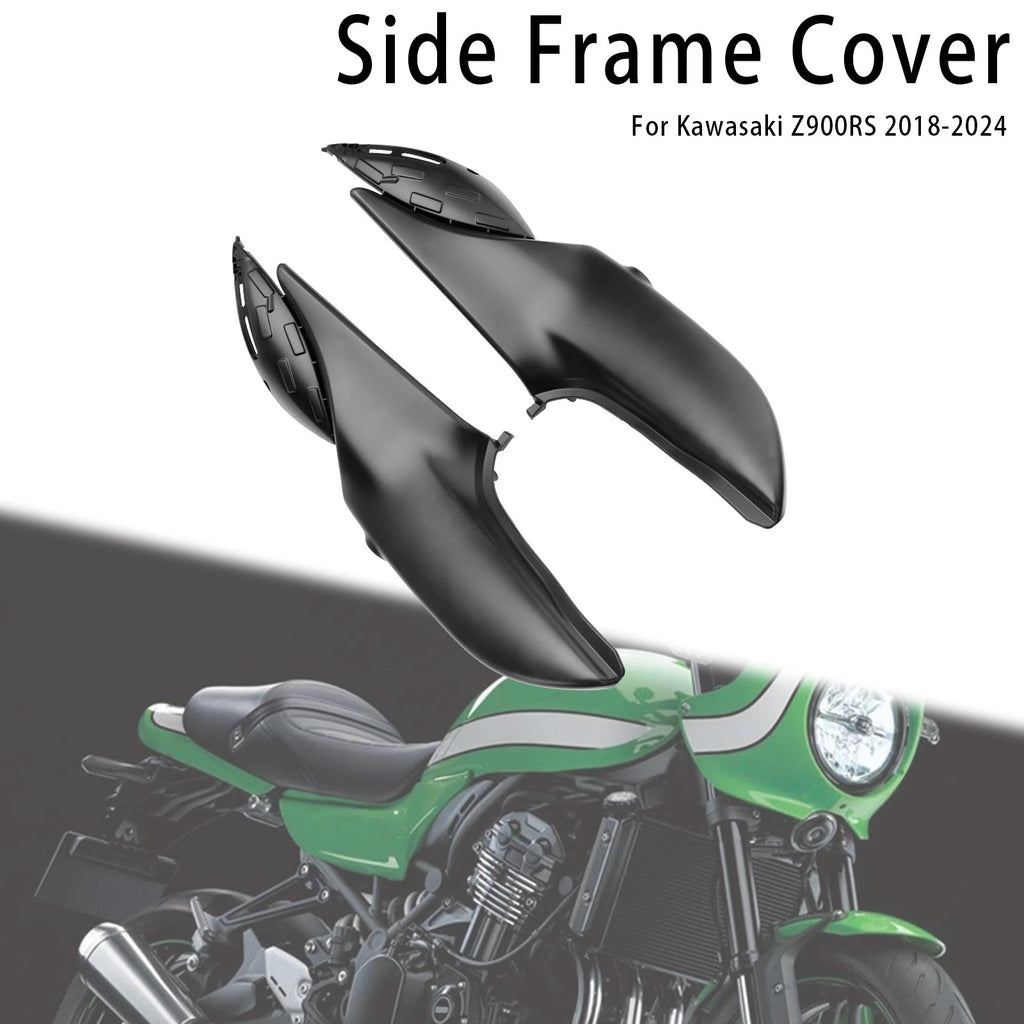 Side Frame Panel Protector Fairings Cover for Kawasaki Z900RS (2018–2024) Matte Black