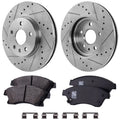 Front Brake Disc Rotors and Pads Kit for Chevy Sonic Cruze (2016)
