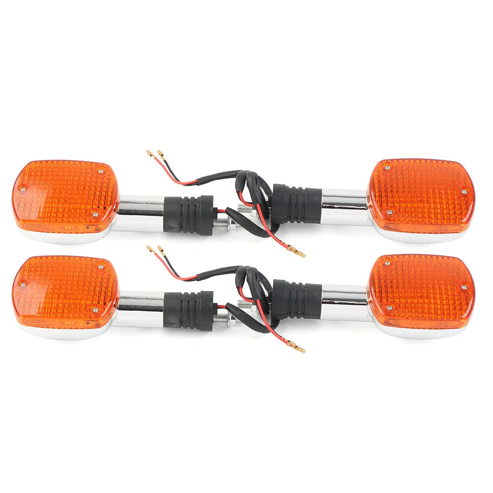 Set of 4 Turn Signal Indicator Lights Amber for Honda Magna Rebel CMX 250 450