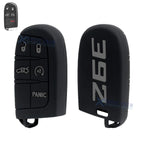 Silicone Remote Key Fob Shell Cover for Jeep Chrysler Dodge (2014–2024)