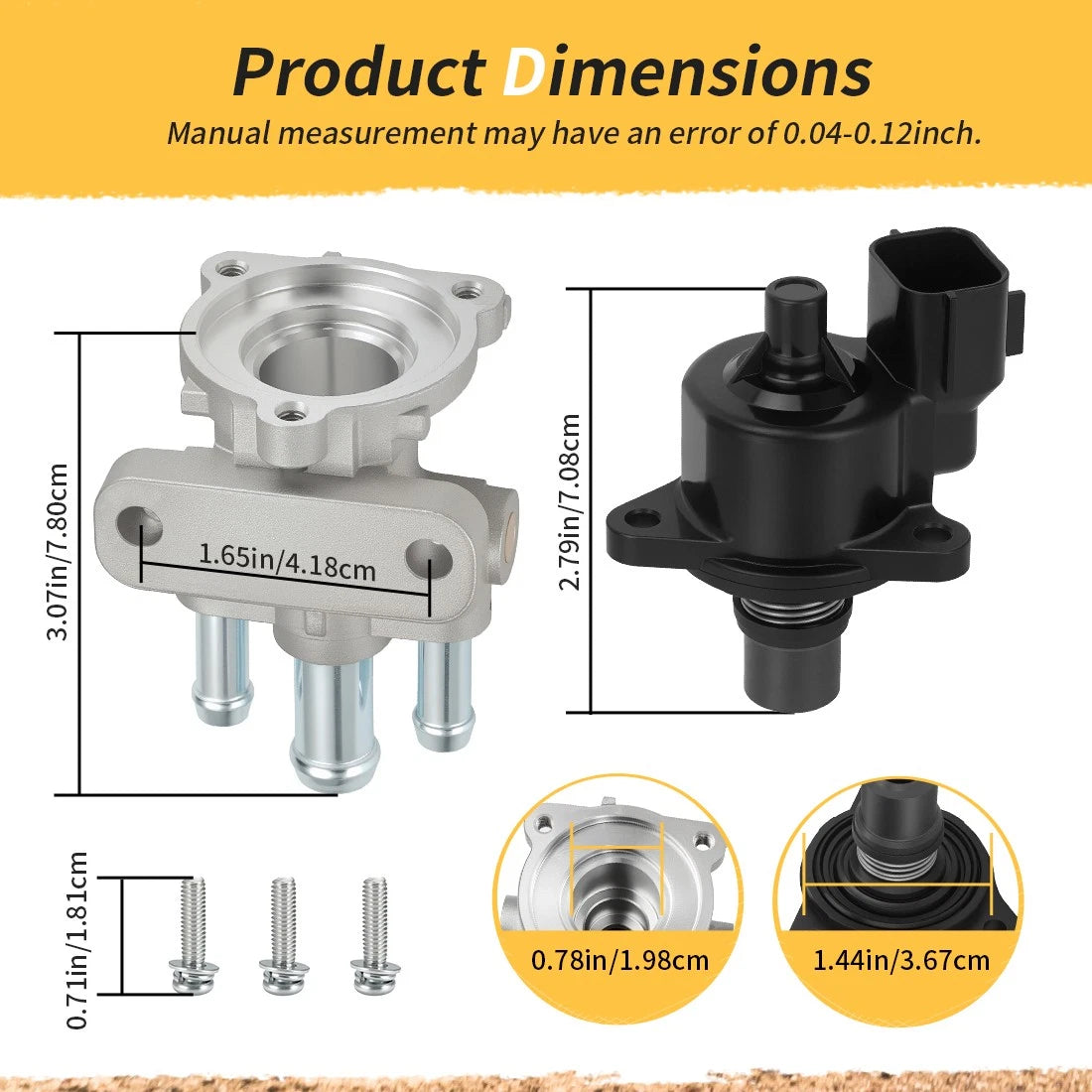 IAC Valve for Polaris RZR 900 XP 4 (2011–2014), Sportsman 850 XP (2009–2011)