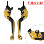 Folding Extendable Brake Clutch Levers for Suzuki GSXR600 GSXR750 (2004–2005) Gold