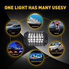 8X Underglow 36-LED Red Puddle Lighting Chassis Lamps for Undercar