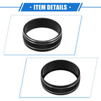 3pcs AC Switch Knob Cover Ring for Jeep Wrangler JK JKU (2011–2018) Black