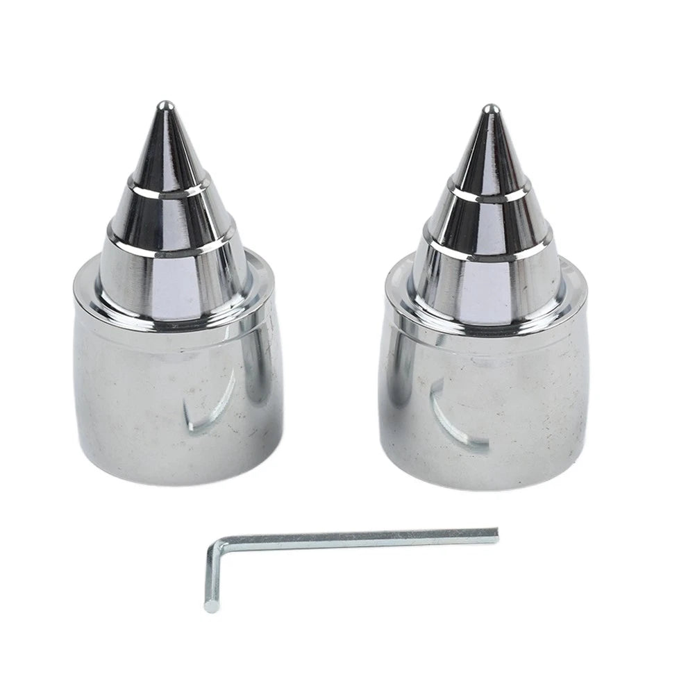 Set of 4 Front Axle Cap Nut Covers for Harley Touring/Dyna (2000–2007)
