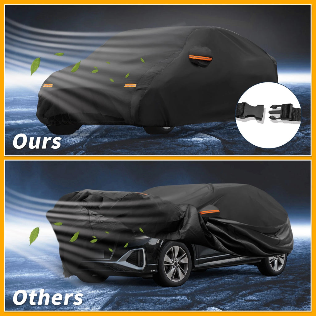Waterproof All Weather Car Cover for Audi Q2 (2016–2023) 190T-PU Zipper
