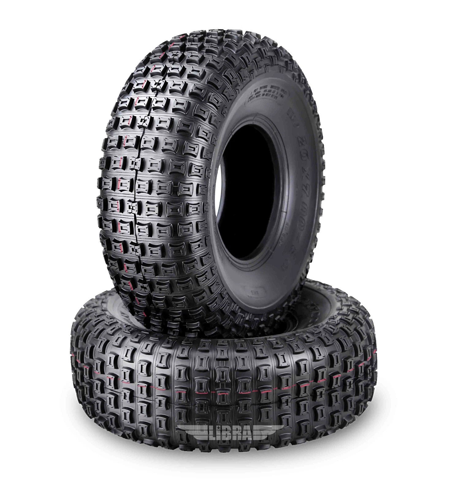 Set of 2 Front Tires 20x7-8 4PR for Suzuki LT125 LT185 (1983–1987)