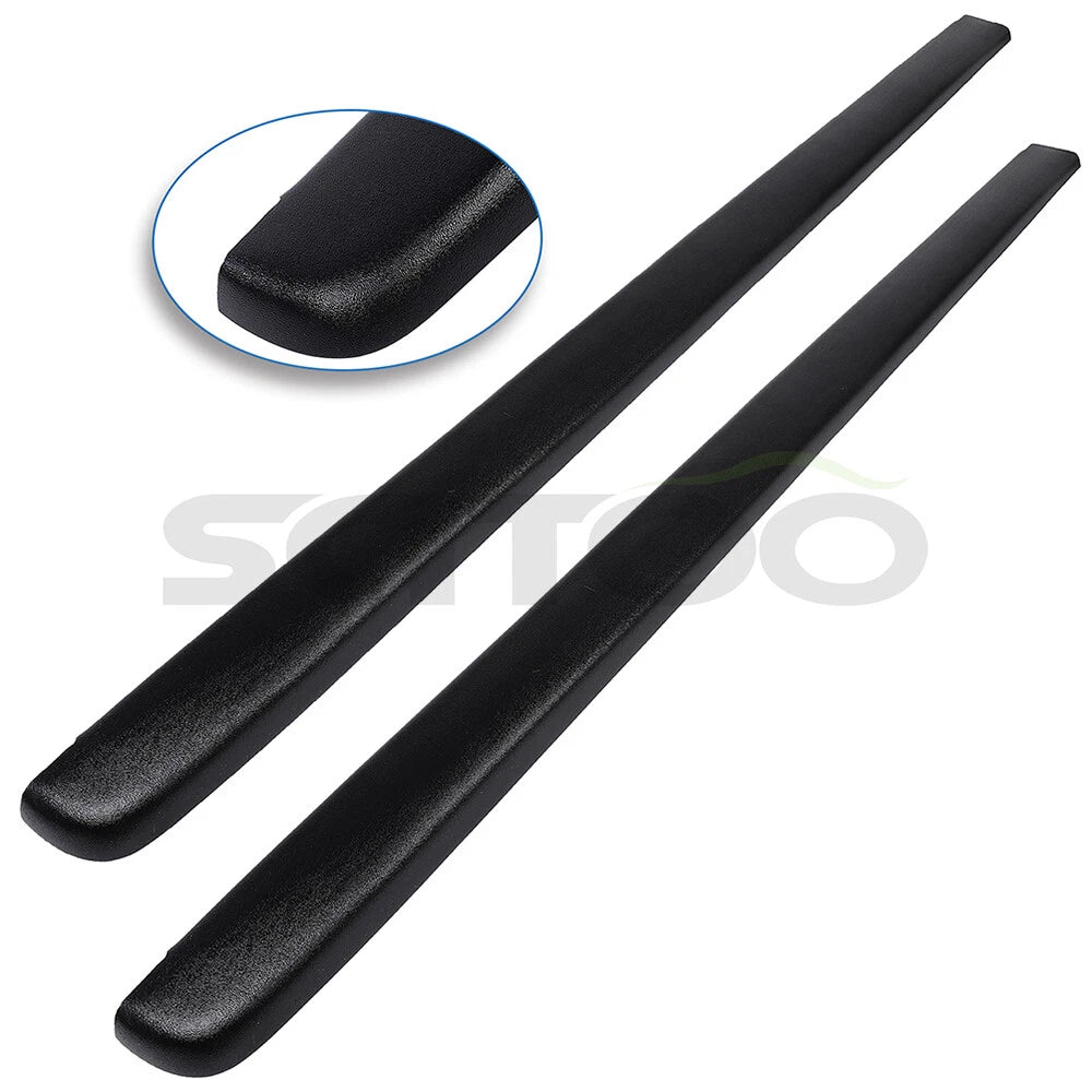Set of 2 Black Side Bed Caps for Chevy Silverado GMC Sierra (1999–2006)