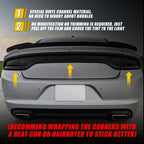 Dark Smoke Tail Light PreCut Overlay Vinyl for Charger (2015–2023)