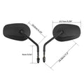 8mm Rear View Side Mirrors for Harley Davidson Touring (2009–2023)