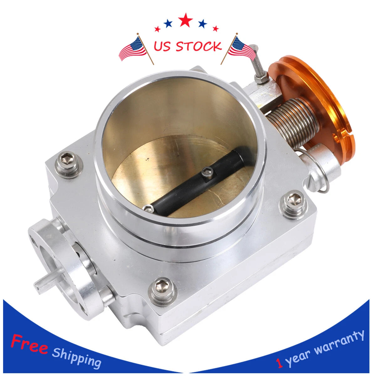 80mm High Flow Aluminum Throttle Body for Universal Applications