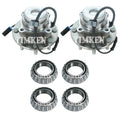 Set of 2 Front & Rear Wheel Bearings & Hubs Kit for Express Savana 4500 (2009–2016)